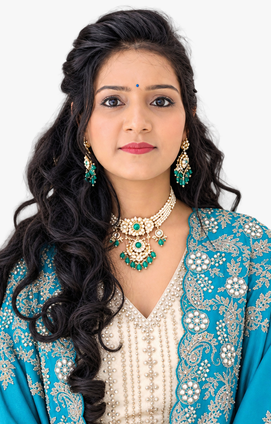 SHWETA PANCHAL, founder of ROSHWA INTERNATIONAL, on a factory floor in Gujarat