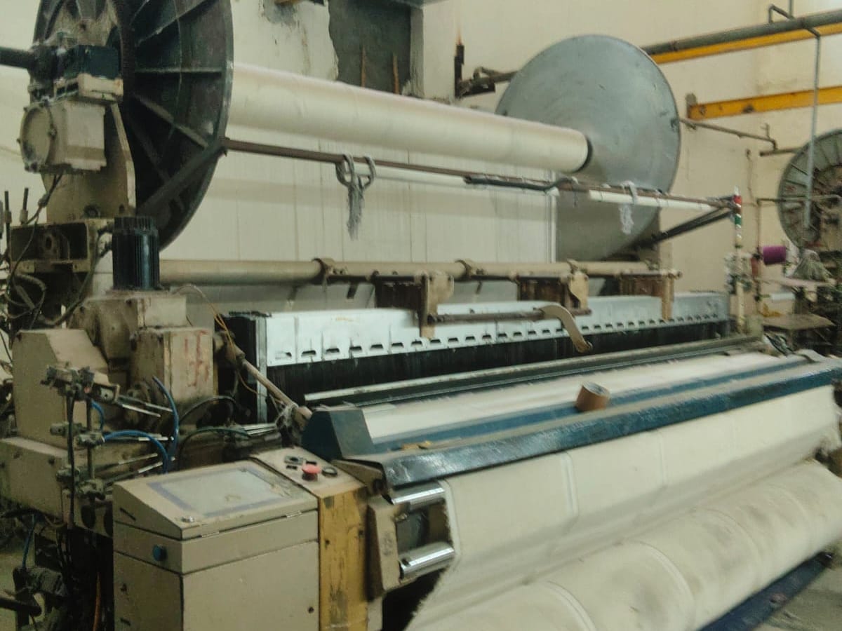 Terry loom running at a Tiruppur unit