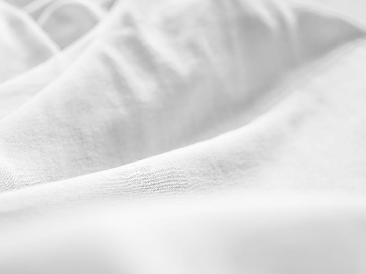 Plain white home textiles and linens