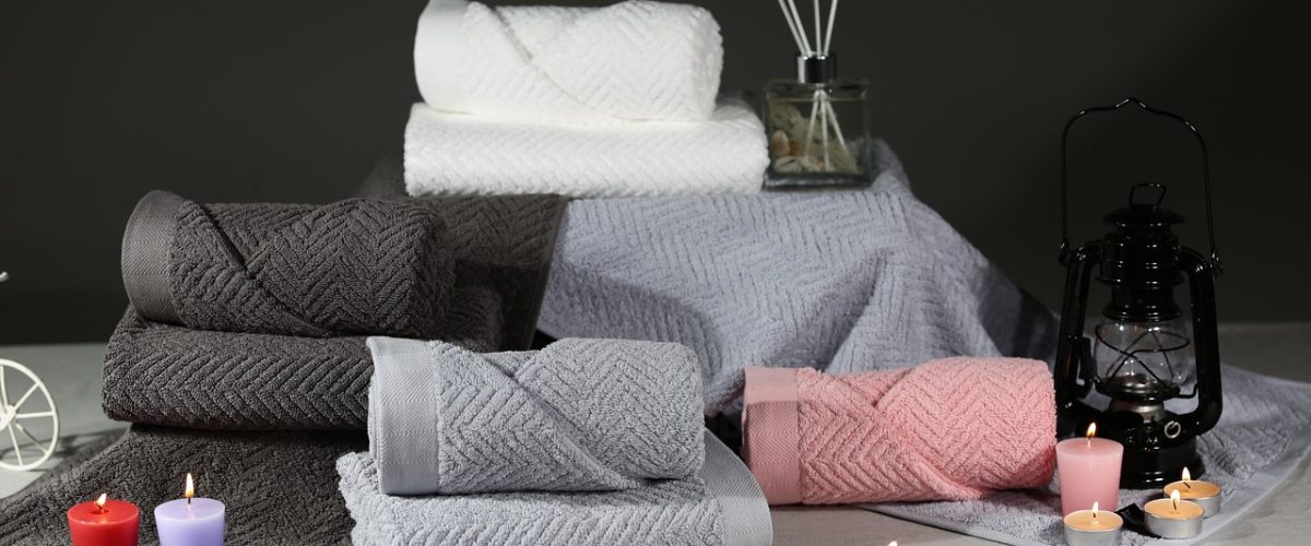Home towel, candlelight, feeling, bath, bathroom, shower, scent, touch