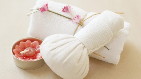 spa, herbal compress, candle, towel, compress, herb, spa, spa, spa, spa, spa, towel, compress